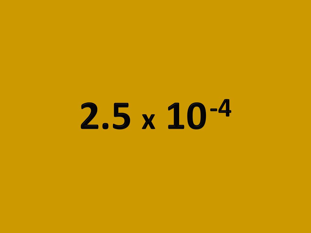 Scientific notation a x 10b 1