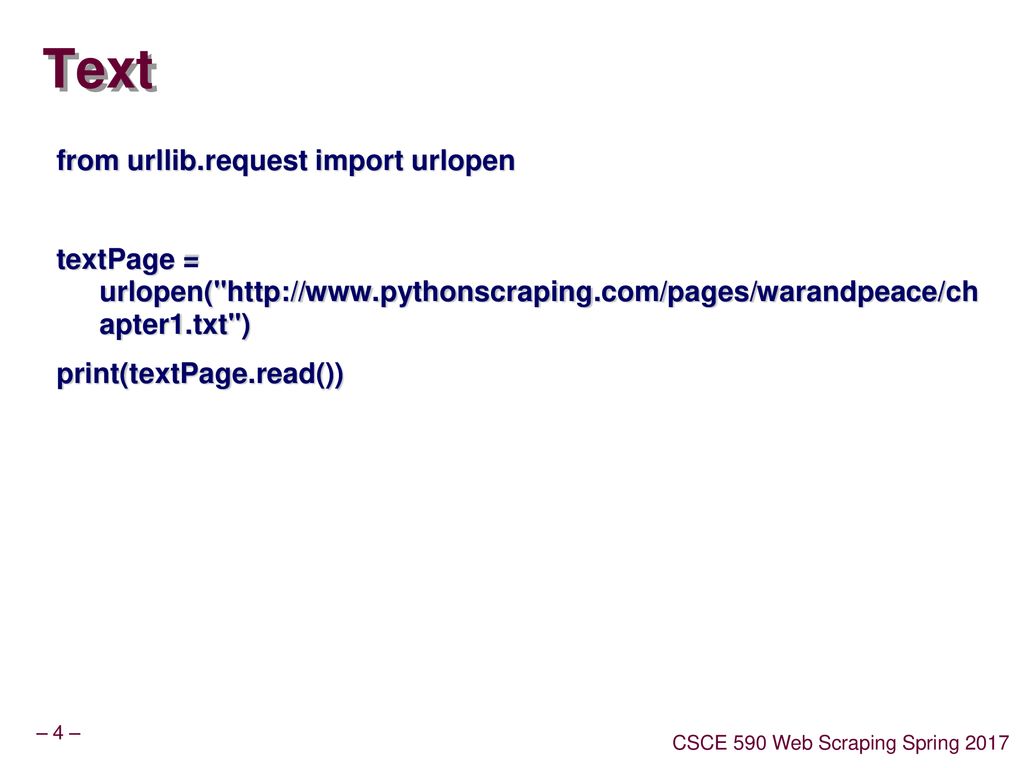 Web scraping lecture 11 document encoding ppt download