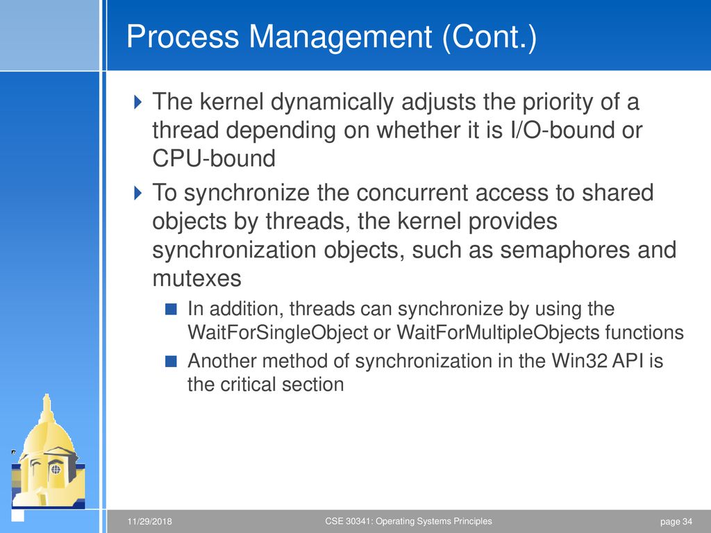 Process Management (Cont.)