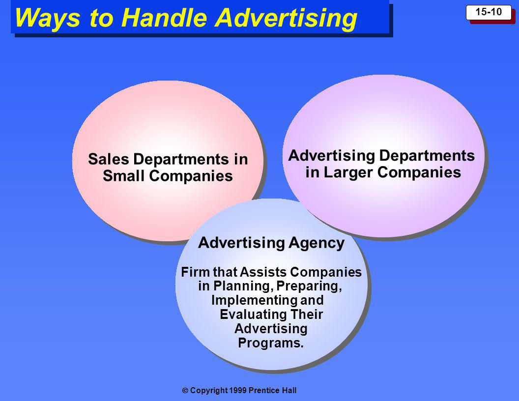 Advertising Departments Firm that Assists Companies