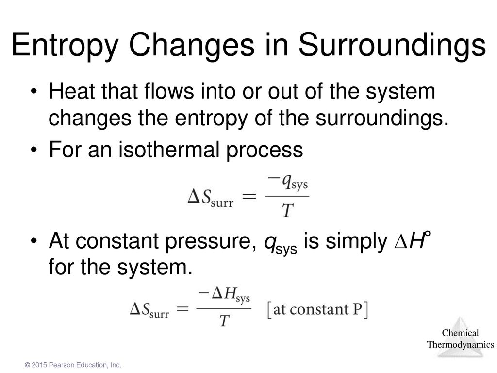 Entropy Changes in Surroundings