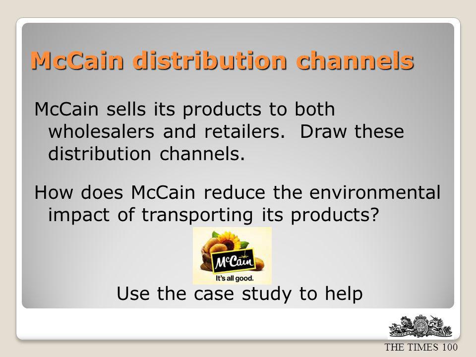 McCain distribution channels