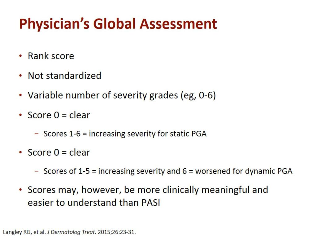 physician's global assessment psoriasis