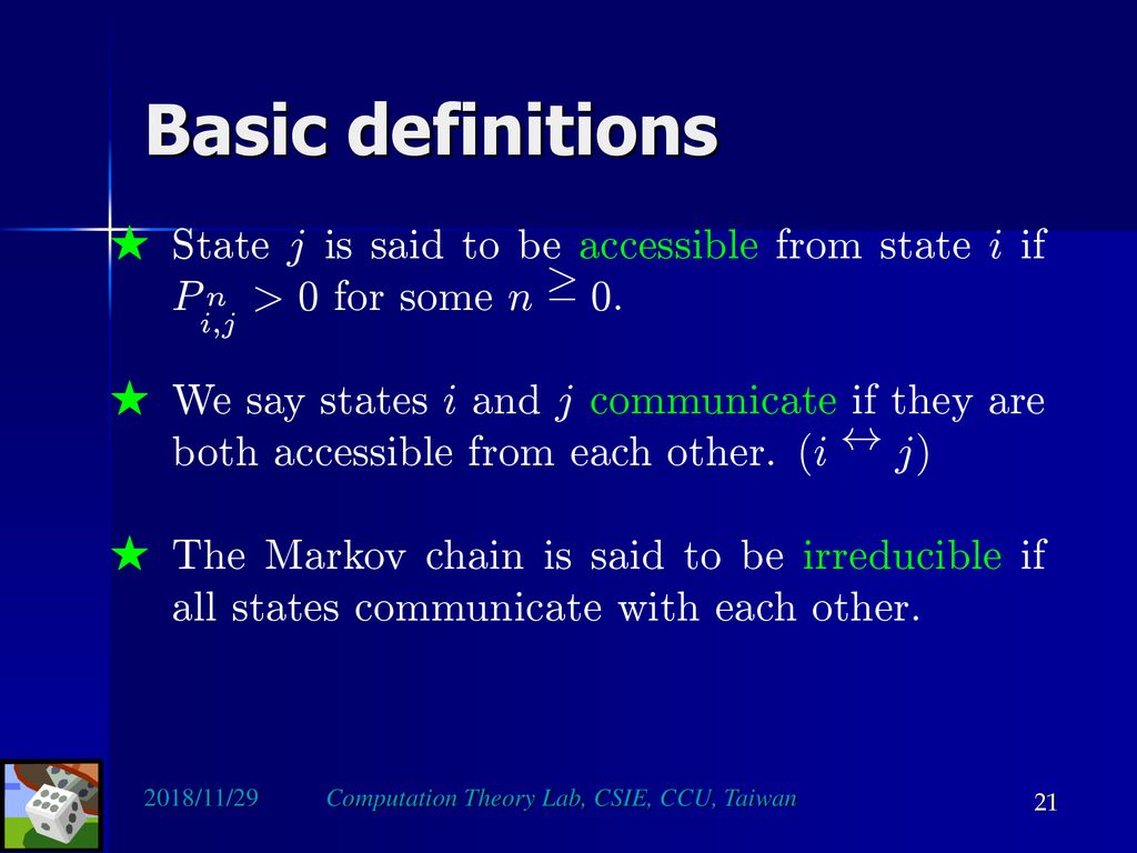 Randomized Algorithms Markov Chains And Random Walks Ppt Download