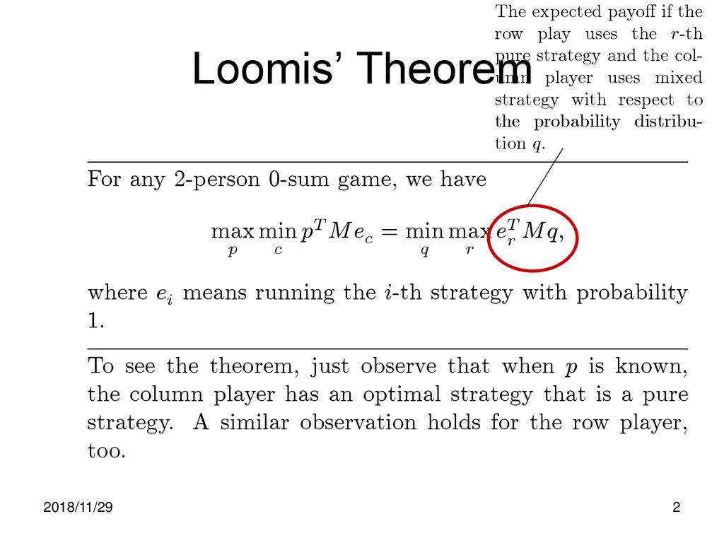 Loomis Theorem F O R A N Y 2 P E S U M G W H V X I M T B L 1 Ppt Download Loomis Theorem F O R A N Y 2 P E S U M G W H V X I M T B L 1 Ppt Download
