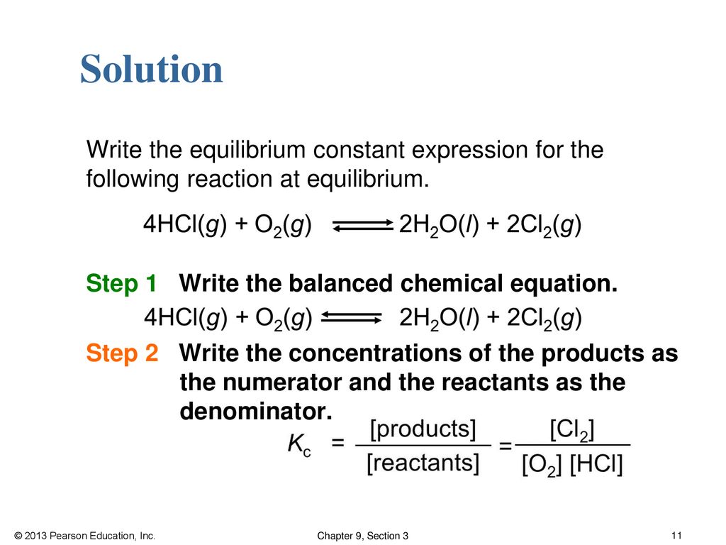 Equilibrium Constants - ppt download