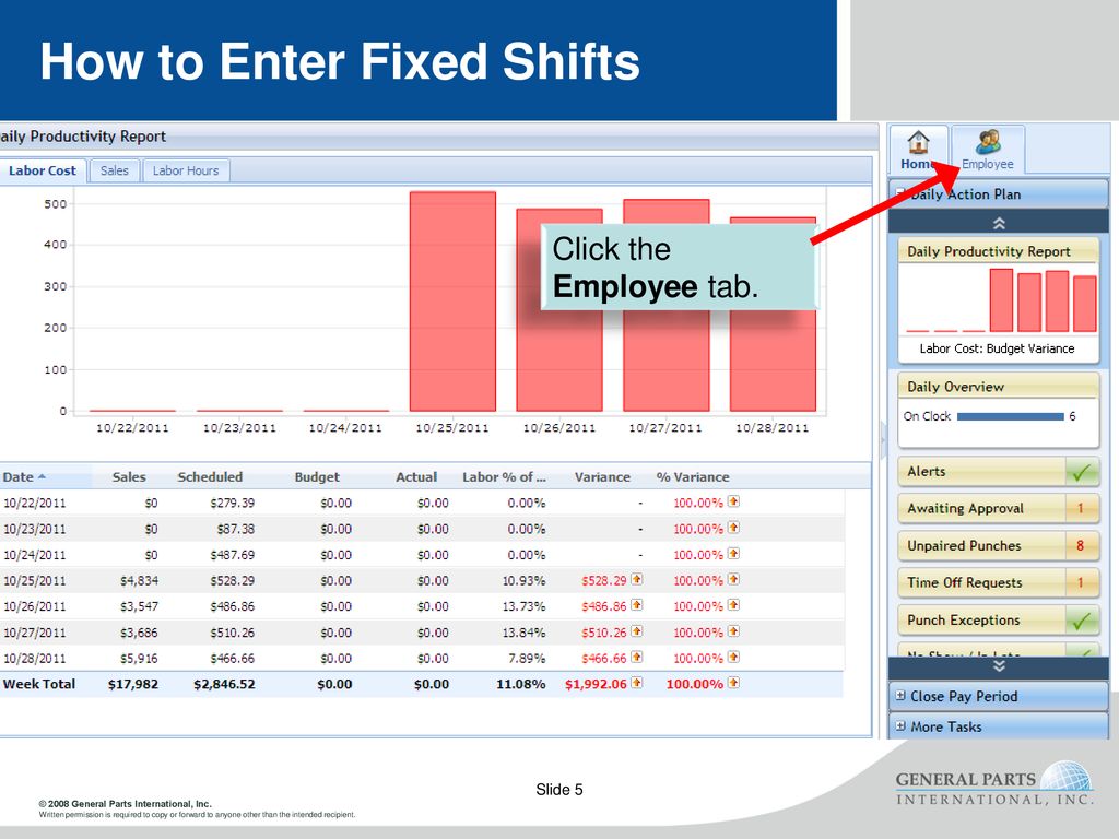 How to Enter Fixed Shifts