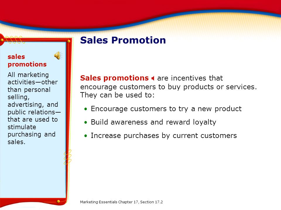 Sales Promotion sales promotions.