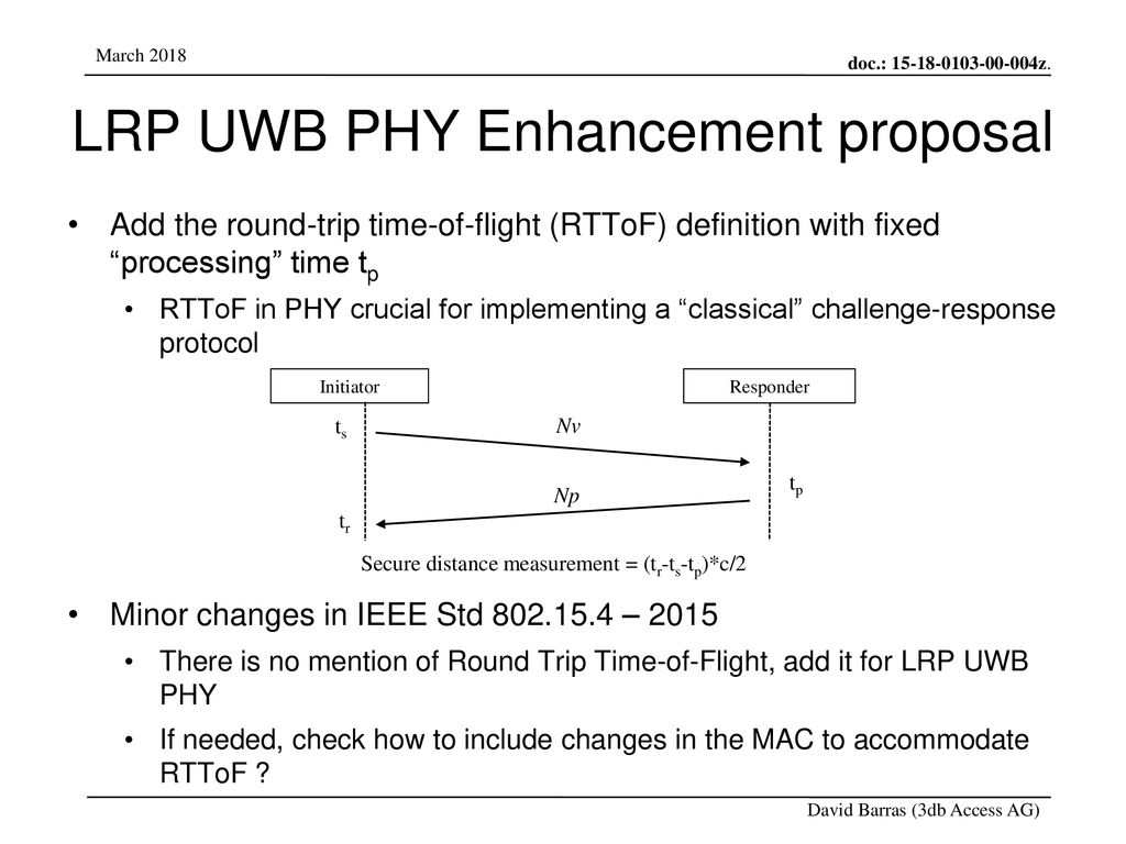 LRP UWB PHY Enhancement proposal