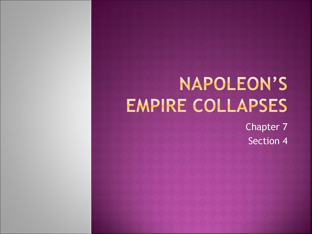 Napoleon’s Empire Collapses - Ppt Download