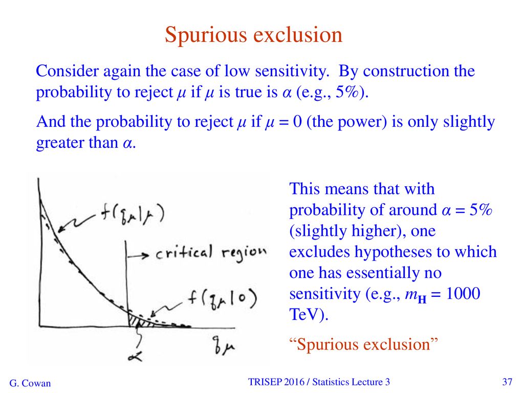 Statistical Methods For Particle Physics Lecture 3 Further Topics Ppt Download