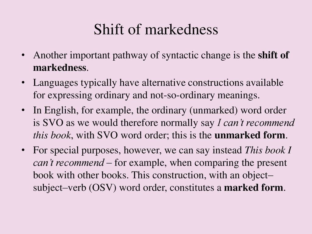Syntactic Change Ppt Download