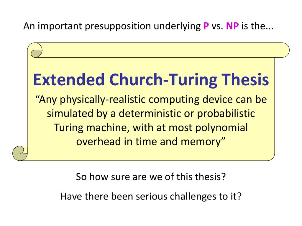 quantum extended church turing thesis