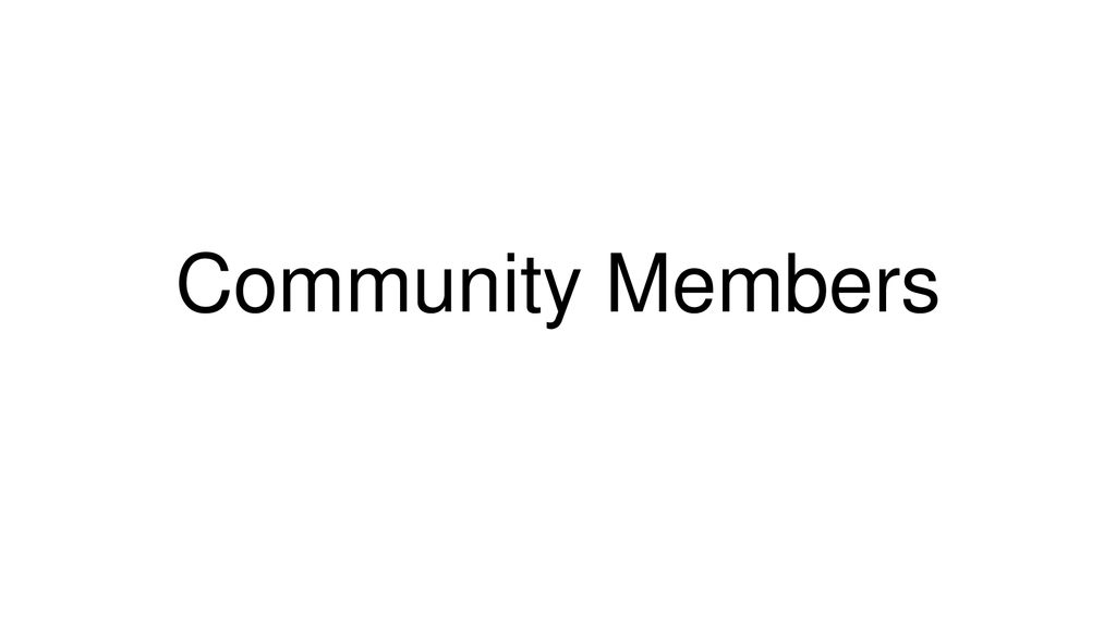 Community Members