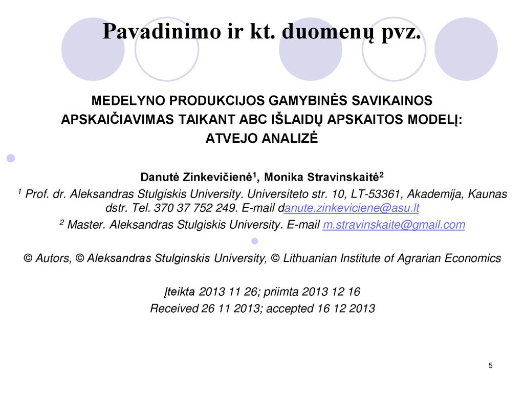 Patarimai parengti straipsn urnalui ppt download