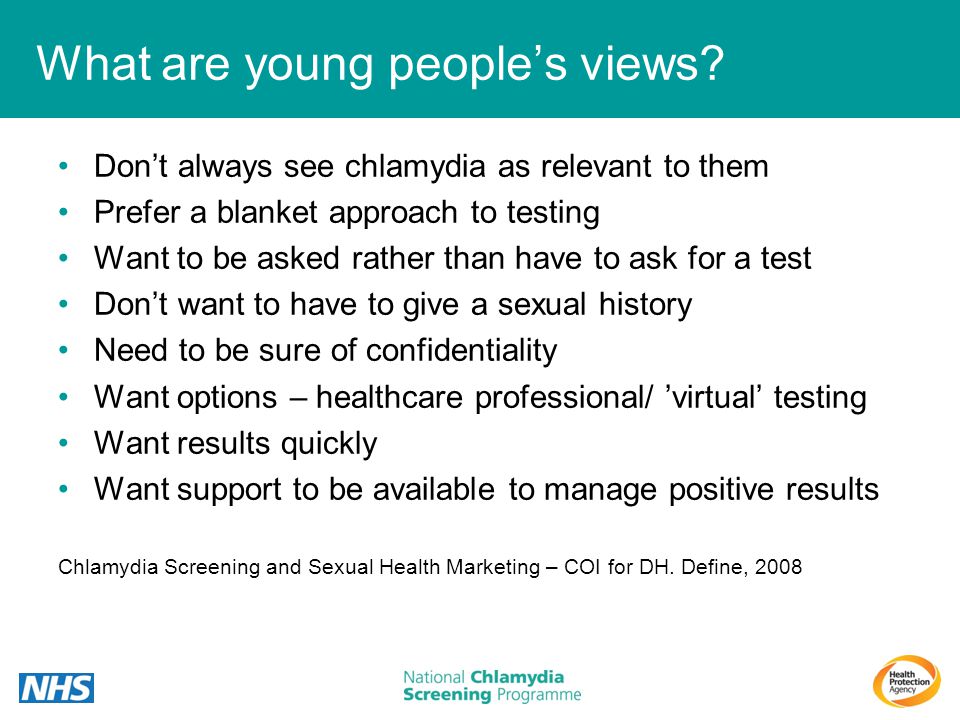 An update on the National Chlamydia Screening Programme - ppt download