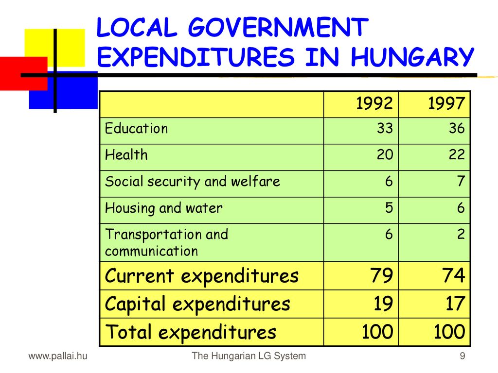 LOCAL GOVERNMENT EXPENDITURES IN HUNGARY