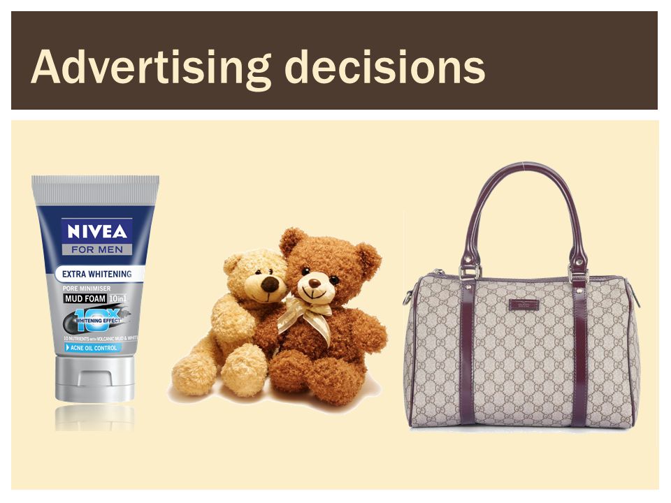 Advertising decisions