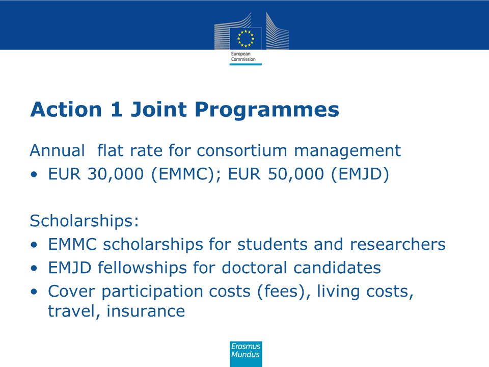 Action 1 Joint Programmes