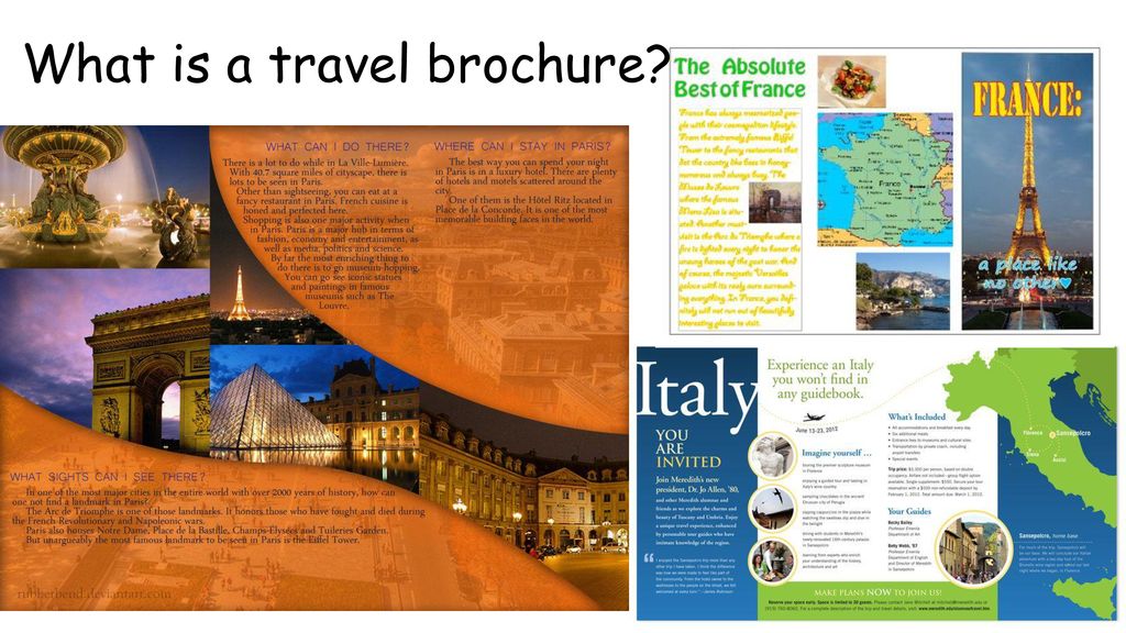 persuasive writing travel brochure