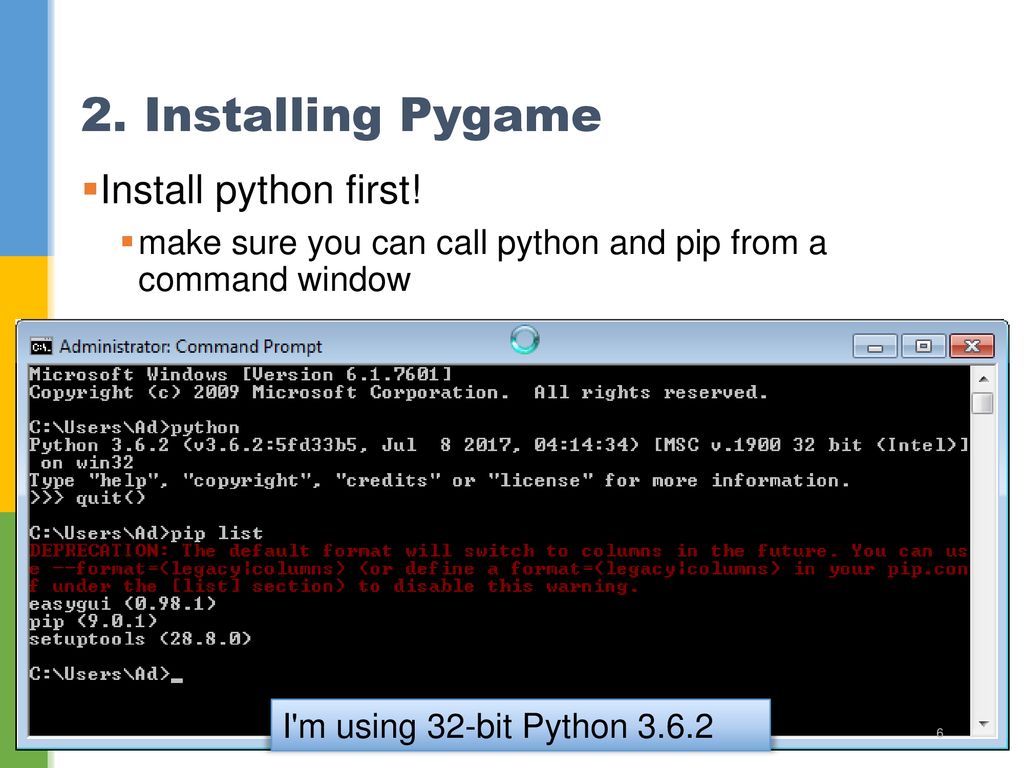 Какие библиотеки установлены в python. Пайтон пайгейм. Библиотека Pygame. Pip install Pygame. Питон библиотека Pygame.