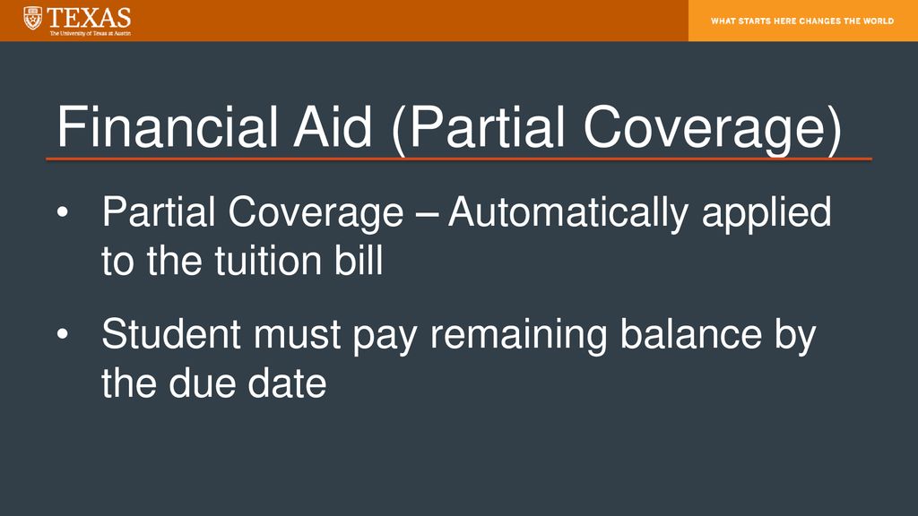 Financial Aid (Partial Coverage)