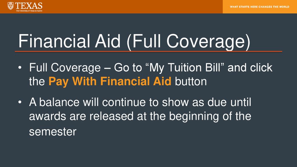 Financial Aid (Full Coverage)
