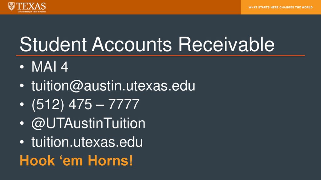 Student Accounts Receivable