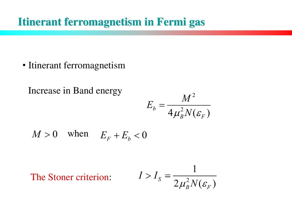 Itinerant ferromagnetism in Fermi gas