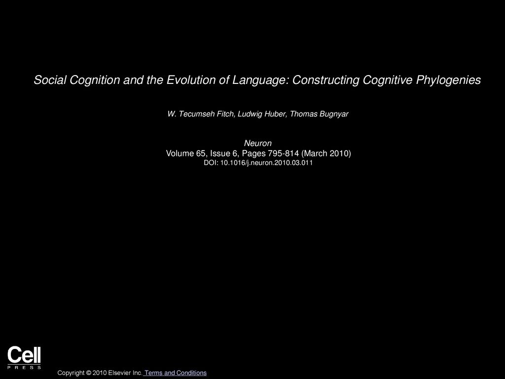 Social Cognition and the Evolution of Language: Constructing Cognitive Phylogenies