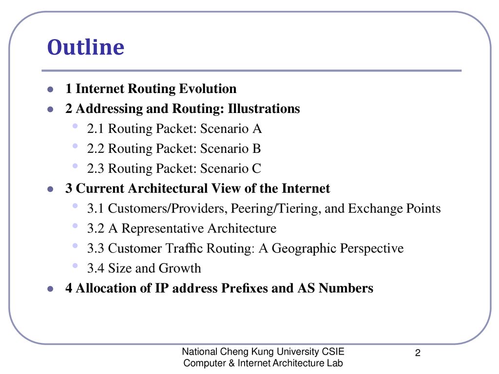 Internet Routing Architectures - ppt download