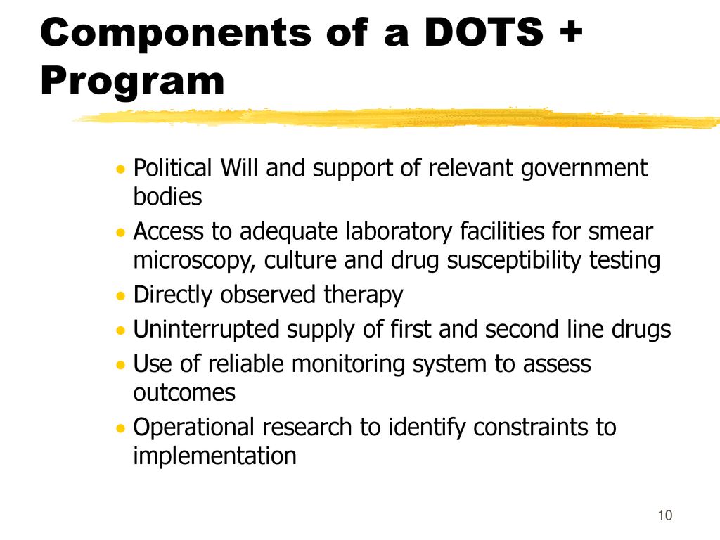 Components of a DOTS + Program