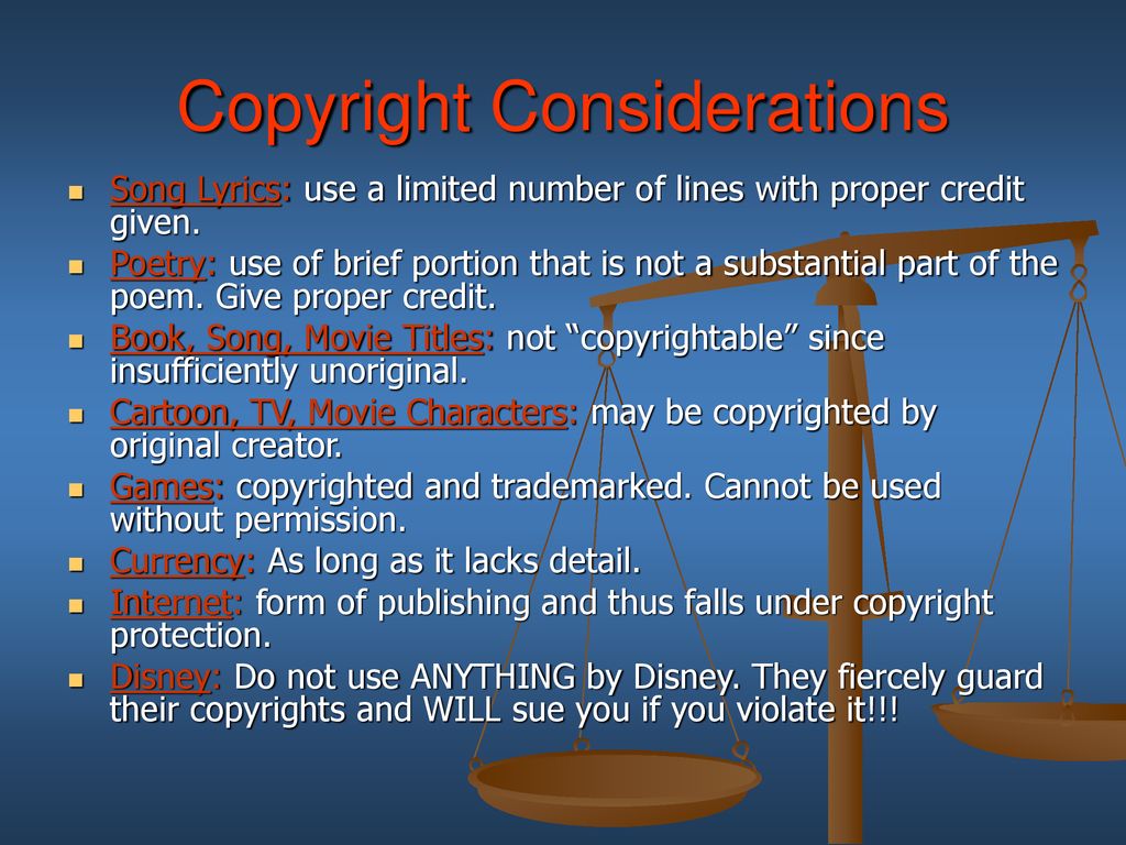 Legal Considerations for Student Publications ppt download