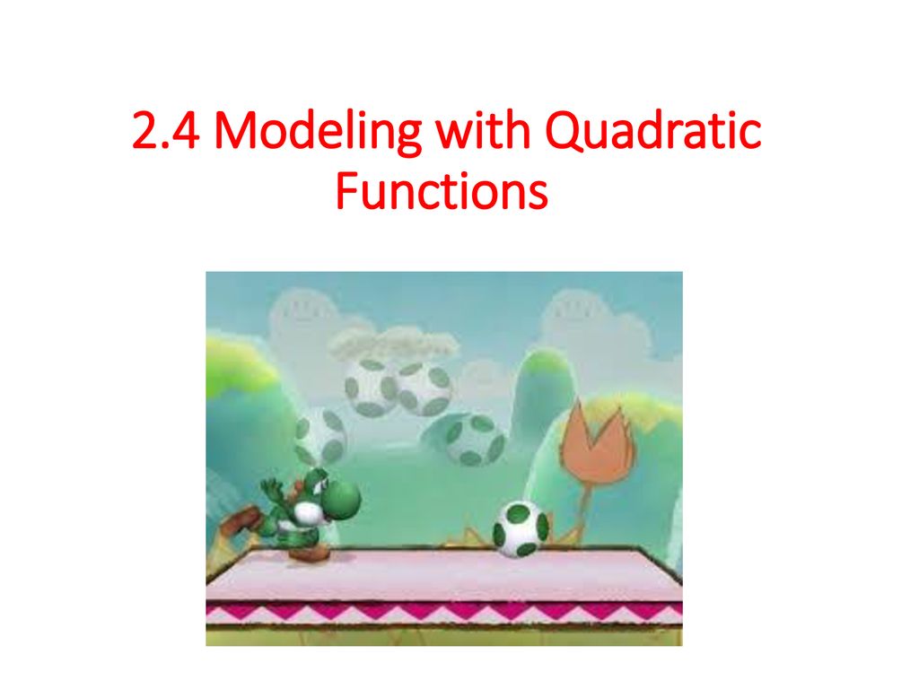 Modeling With Quadratic Functions Assignment