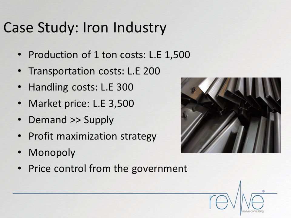 Case Study: Iron Industry