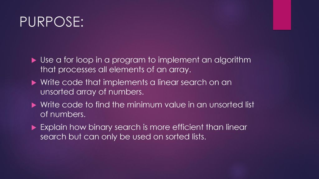 Lesson 15: Processing Arrays - ppt download