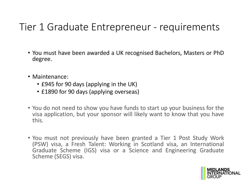 Working As An Entrepreneur In The UK After Study - Ppt Download