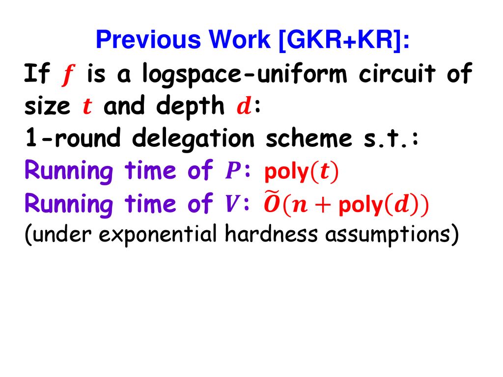 How To Delegate Computations The Power Of No Signaling Proofs Ppt Download