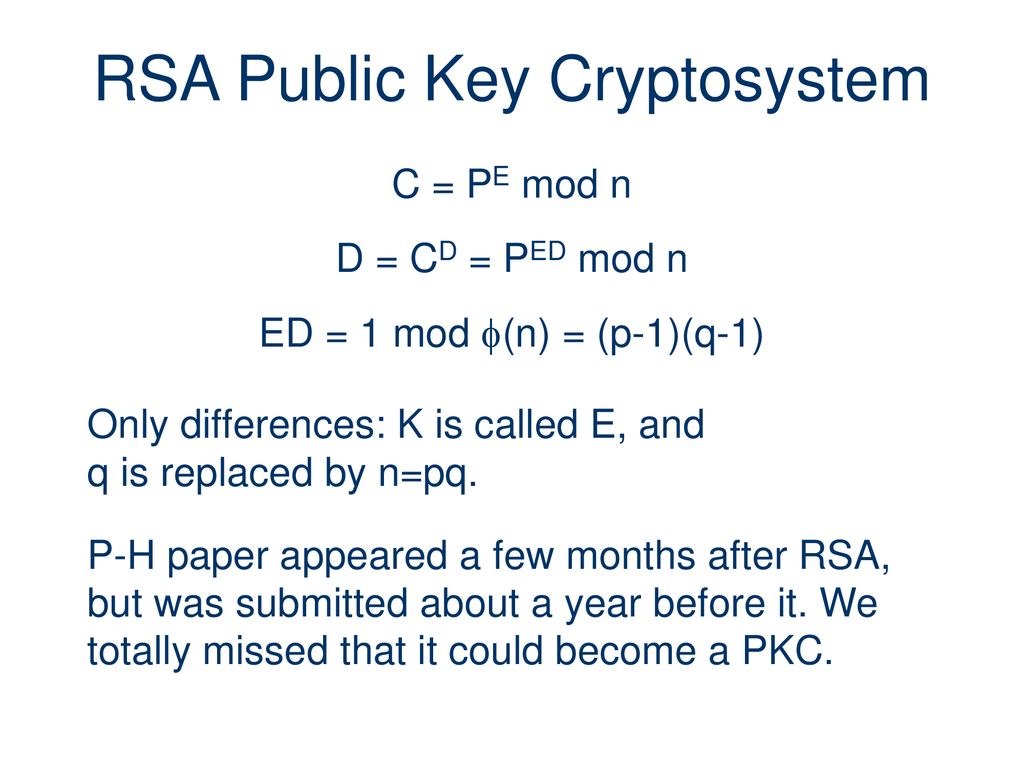 The Evolution Of Public Key Cryptography Ppt Download