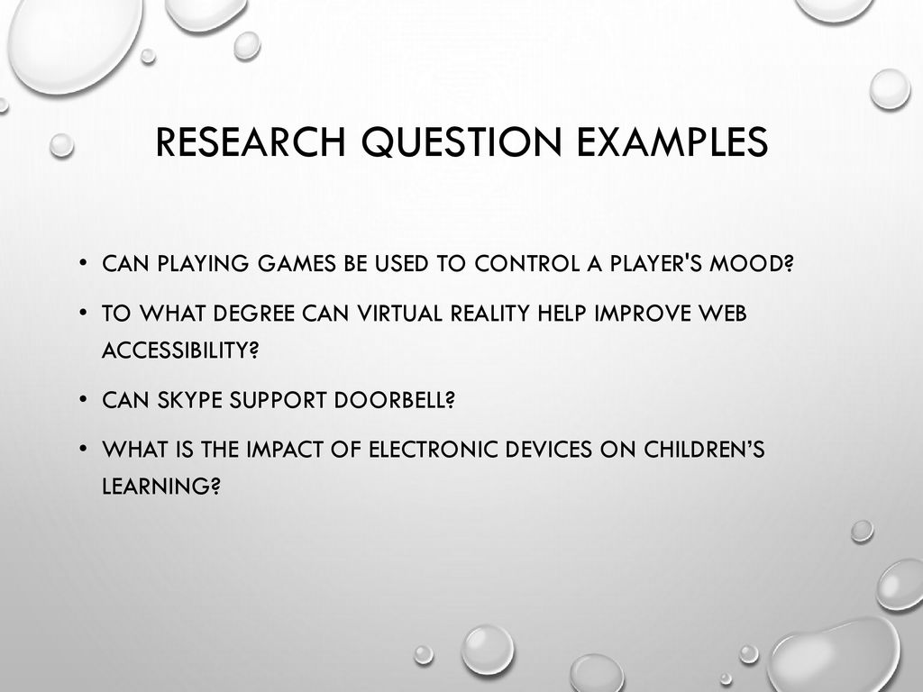 Types of Research Questions - ppt download