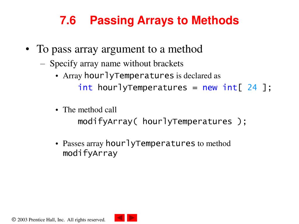 Chapter 7 - Arrays Outline 7.1 Introduction 7.2 Arrays 7.3 Declaring ...