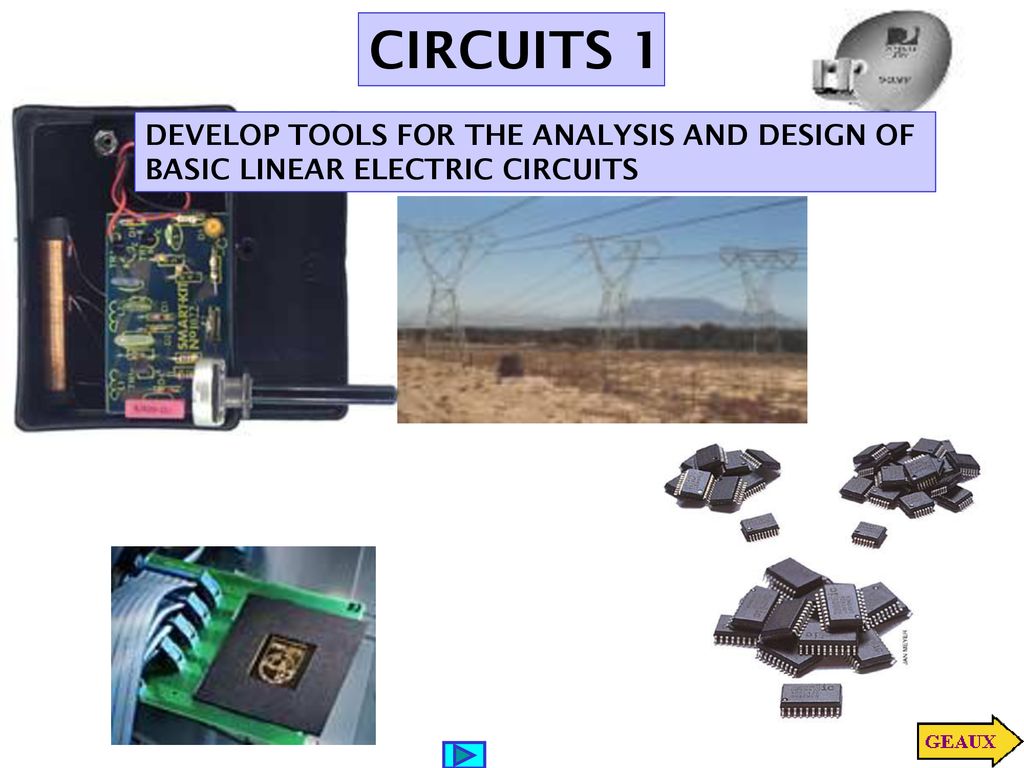 CIRCUITS 1 DEVELOP TOOLS FOR THE ANALYSIS AND DESIGN OF Circuit Diagram