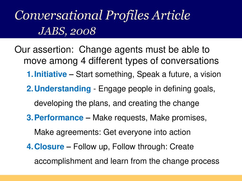 Conversational Profiles Article JABS, 2008