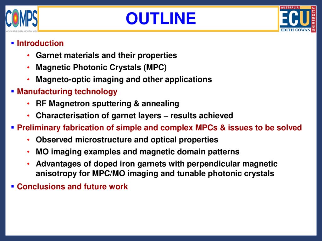 garnet optical properties