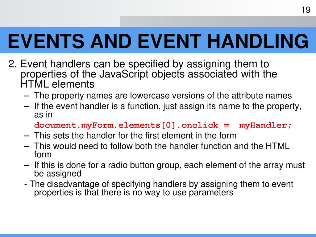 CHAPTER 7 JavaScripts & HTML Documents - ppt download