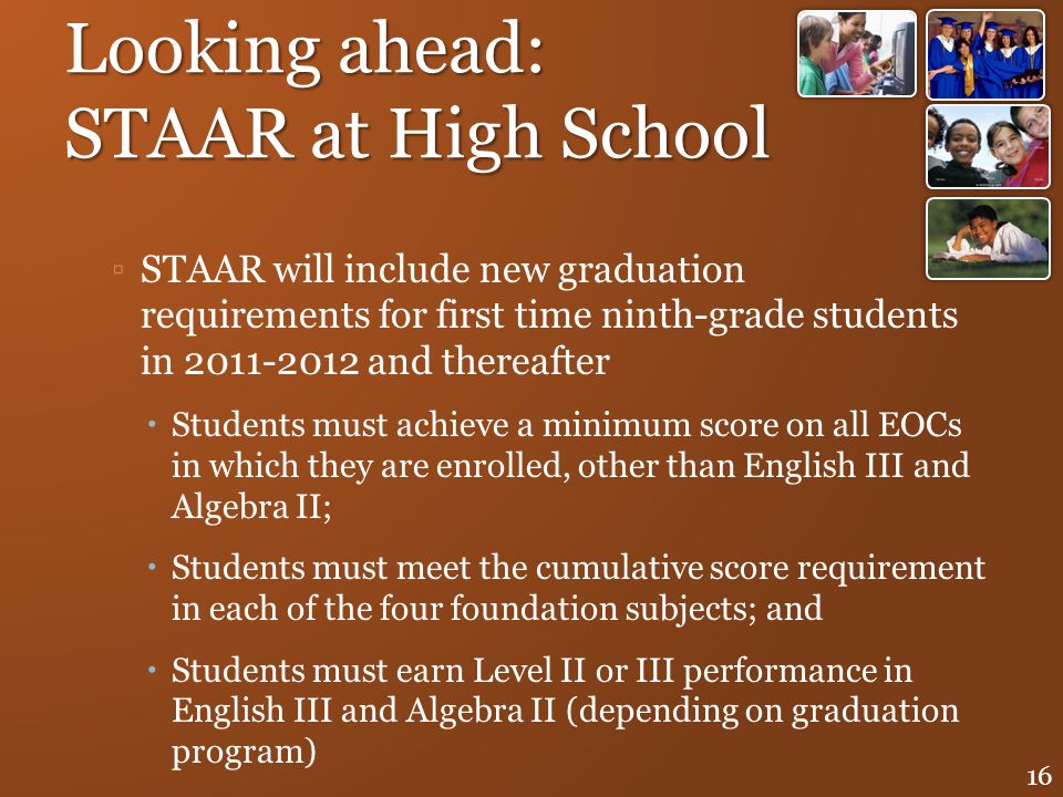 Looking ahead: STAAR at High School
