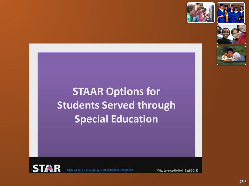 This short video will illustrate the testing options for students served through special education.