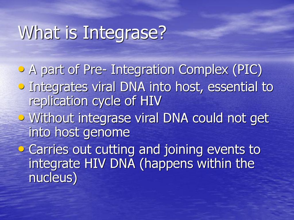 What is Integrase A part of Pre- Integration Complex (PIC)
