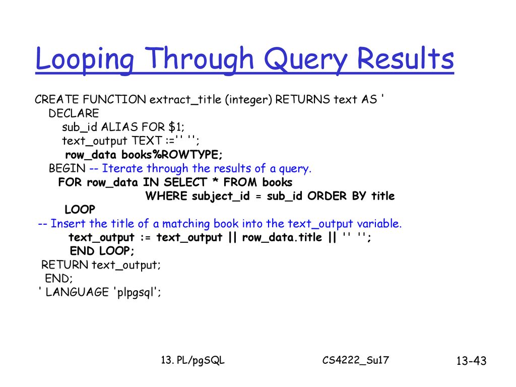 Cs4222 principles of database system ppt download