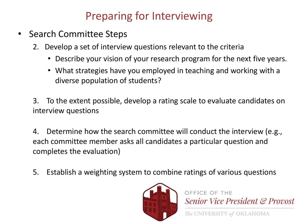 Preparing for Interviewing